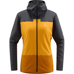 Haglöfs ROC Flash Mid Hood W – Hanorac tehnic de cățărare - Galben