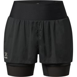 Haglöfs L.I.M Intense Trail 2-in-1 Shorts W – Pantaloni scurți 2 în 1 de alergare montană - Negru True Black