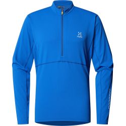 Haglöfs L.I.M Tempo Trail Halfzip – Bluză de alergare trail cu fermoar scurt - Albastru Electric Blue
