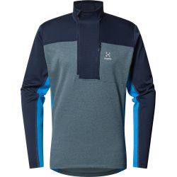 Haglöfs ROC Flash Mid Halfzip – Bluză tehnică de cățărare cu fermoar scurt - Albastru Tarn Blue/Steel Blue