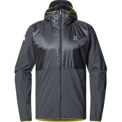 Haglöfs L.I.M Tempo Trail Mimic Hood – Geacă izolată ușoară de alergare trail - Gri închis Magnetite