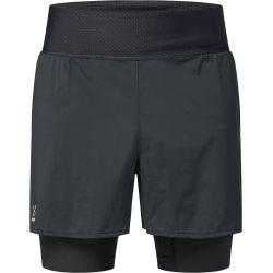 Haglöfs L.I.M Intense Trail 2-in-1 Shorts – Pantaloni scurți 2 în 1 de alergare montană - Negru True Black