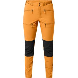 Haglöfs Rugged Slim Pant W – Pantaloni softshell outdoor - Galben/negru Desert yellow/True black