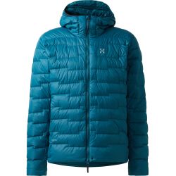 Haglöfs ROC Flash Down Hood – Geacă tehnică din puf cu glugă - Albastru Deep Teal