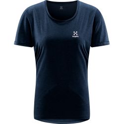 Haglöfs Ridge Hike Tee W – Tricou tehnic de drumeție - Albastru închis Tarn Blue Solid