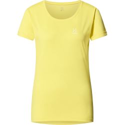 Haglöfs Ridge Hike Tee W – Tricou tehnic de drumeție - Galben Pale Yellow