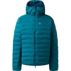 Haglöfs Spitz Down Hood – Geacă din puf elastică cu glugă - Albastru Deep Teal