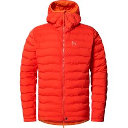 Haglöfs Spitz Down Hood – Geacă din puf elastică cu glugă - Portocaliu Habanero