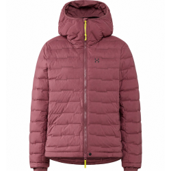 Haglöfs Spitz Down Hood W – Geacă din puf elastică cu glugă - Roz Misty Mauve