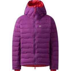 Haglöfs Spitz Down Hood W – Geacă din puf elastică cu glugă - Mov Grape Purple