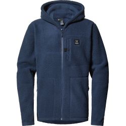 Haglöfs Malung Pile Hood – Hanorac fleece pufos - Albastru închis Tarn Blue