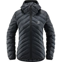 Haglöfs Särna Mimic Hood W – Geacă izolată Mimic cu glugă - Negru True Black