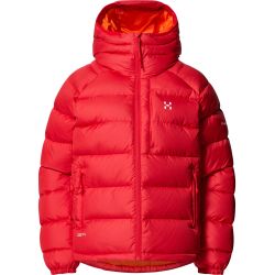 Haglöfs Rosson Down Hood W – Geacă din puf cu glugă - Roșu Bright Red