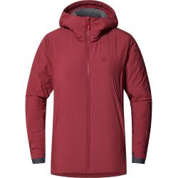 Haglöfs Mimic Alert Hood W – Geacă izolată Mimic cu glugă - Roșu Carmine Red