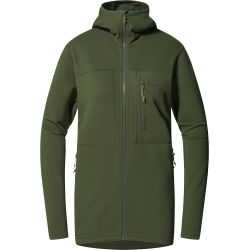 Haglöfs Rosson Mid Hood W – Hanorac strat intermediar - Verde Seaweed Green