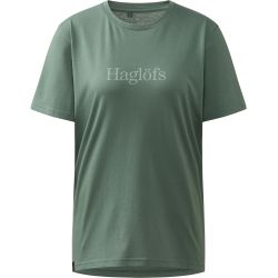 Haglöfs Outsiders Tee W – Tricou din bumbac - Verde Chlorophyll Green