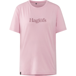 Haglöfs Outsiders Tee W – Tricou din bumbac - Roz Dusty Rose