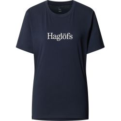 Haglöfs Outsiders Tee W – Tricou din bumbac - Albastru închis Tarn Blue