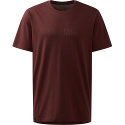 Haglöfs Outsiders Tee – Tricou din bumbac - Maro Maroon Trail