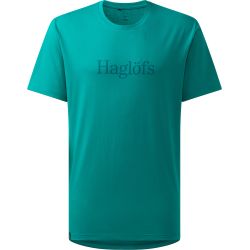 Haglöfs Outsiders Tee – Tricou din bumbac - Albastru Wild Teal