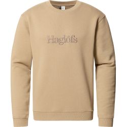 Haglöfs Crewneck – Bluză din bumbac organic - Maro Oak Brown