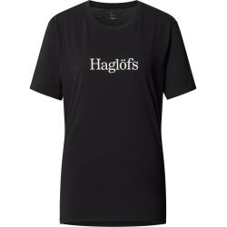 Haglöfs Outsiders Tee W – Tricou din bumbac - Negru True Black