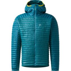 Haglöfs L.I.M Mimic II Hood – Geacă izolată ultraușoară Mimic cu glugă - Albastru Mountain Teal/Deep Teal