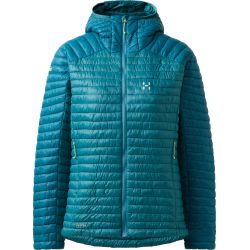 Haglöfs L.I.M Mimic II Hood W – Geacă izolată ultraușoară Mimic cu glugă - Albastru Mountain Teal/Deep Teal