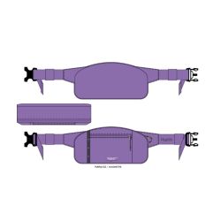 Haglöfs Tight Hip Pack 1 – Borsetă 1 L - Mov Purple Ice/Chalk Beige