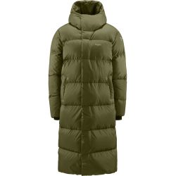 Haglöfs Long Down II Parka W – Parka lungă din puf - Verde Olive Green