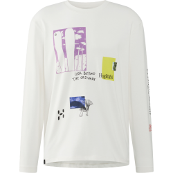 Haglöfs LS Tee – Bluză din bumbac organic - Alb Soft White 3