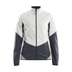 Craft Glide Jacket W – Geacă softshell de schi fond - Alb cu gri