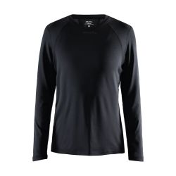 Craft ADV Essence LS Tee W – Bluză tehnică cu mânecă lungă - Negru