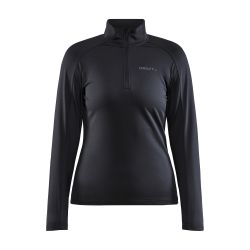 Craft Core Gain Midlayer W – Bluză strat intermediar cu fermoar scurt - Negru