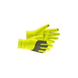 Craft ADV Lumen Fleece Glove – Mănuși de alergare fleece reflectorizante - Galben