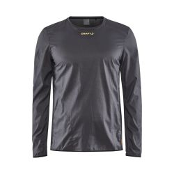 Craft PRO Hypervent LS Wind Top – Bluză de alergare ultraușoară anti-vânt - Gri închis