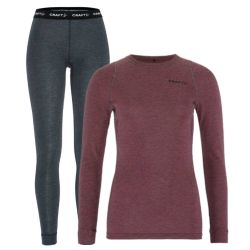 Craft Core Wool Merino Set W – Set strat de bază cu lână merinos - Roșu