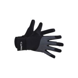 Craft ADV Lumen Fleece Glove – Mănuși de alergare fleece reflectorizante - Negru