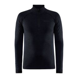Craft Core Dry Active Comfort HZ – Bluză strat de bază cu fermoar scurt - Negru
