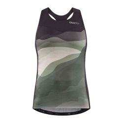 Craft ADV Endur Singlet W – Maiou de ciclism - Gri închis cu model