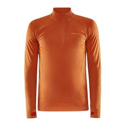 Craft Core Dry Active Comfort HZ – Bluză strat de bază cu fermoar scurt - Portocaliu