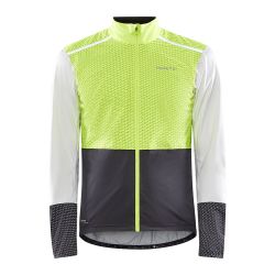 Craft ADV Bike Hydro Lumen Jacket – Geacă de ploaie de ciclism reflectorizantă - Galben