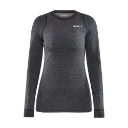 Craft Core Wool Merino LS Tee W – Bluză strat de bază cu lână merinos - Negru