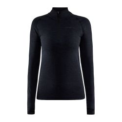 Craft Core Dry Active Comfort HZ W – Bluză strat de bază cu fermoar scurt - Negru