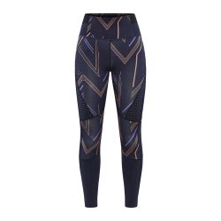 Craft PRO Hit Blocked Tights W – Colanți de antrenament - Albastru închis cu model