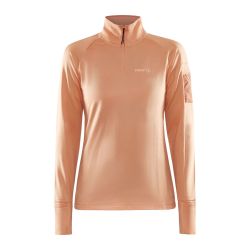 Craft ADV Subz LS W – Bluză de alergare cu fermoar scurt - Portocaliu