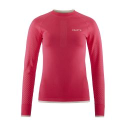 Craft ADV Warm Intensity LS W – Bluză strat de bază caldă - Roșu (444905)