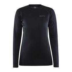Craft Core Warm Baselayer LS Tee W – Bluză strat de bază caldă - Negru