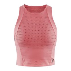 Craft ADV Hit Perforated Tank W – Top scurt perforat de antrenament - Roșu
