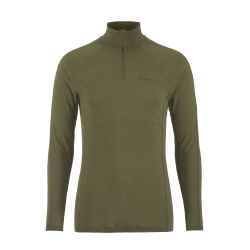 Craft ADV Wool Merino HZ – Bluză strat de bază cu merinos și fermoar scurt - Verde